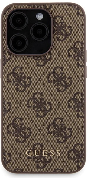 „Guess“ rinkinys GUBPM5P15L4GEMGW Apple iPhone 15 Pro 6.1“ kietas dėklas + išorinė baterija 5000mAh „MagSafe“ rudos spalvos 4
