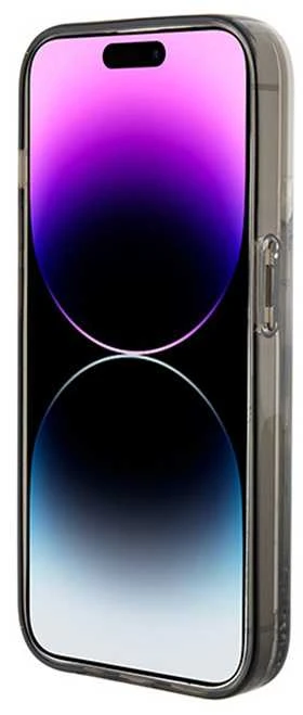 Dėklas Karl Lagerfeld KLHCP15LLKCNSK IPHONE 15 PRO 6.1 "TRANSPARENT HARDCASE LIQUID GLITTER CHUPETTE