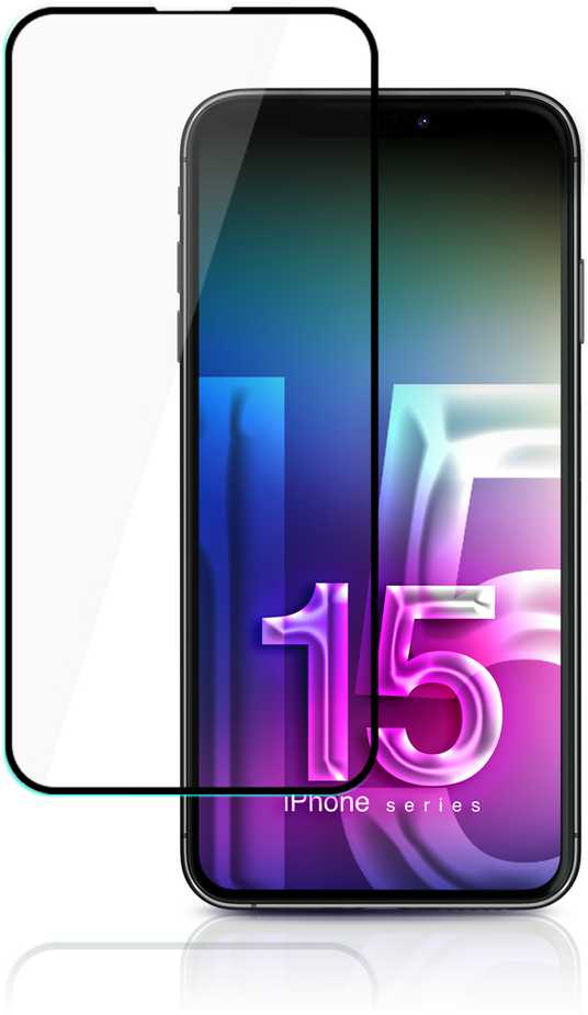 LCD apsauginis stikliukas 3mk Hard Glass Max Lite Apple iPhone 15 Pro Max juodas
