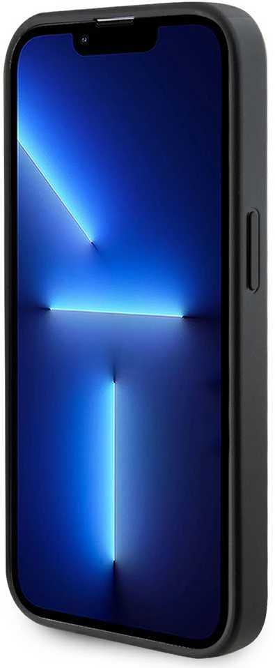 Guess PU Saffiano MagSafe dėklas skirtas Apple iPhone 15 Pro Max juodos spalvos