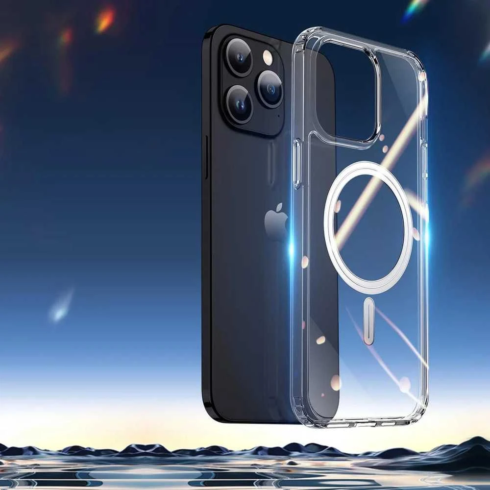 Dėklas Dux Ducis Clin Magsafe Apple iPhone 15 Pro Max skaidrus