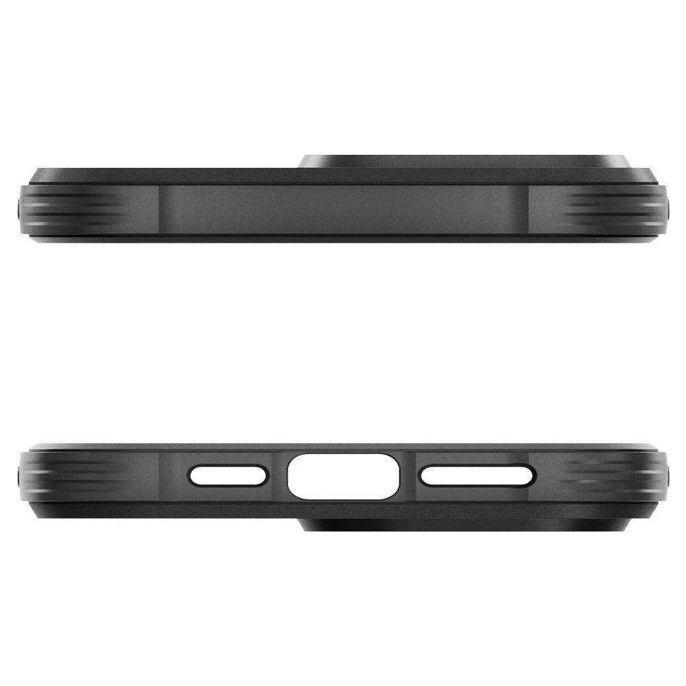 Apple iPhone 15 Pro Max Spigen Rugged Armor MagSafe Matte telefono dėklas juodos spalvos