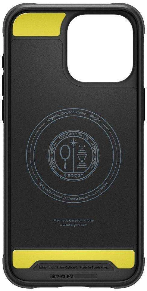 Apple iPhone 15 Pro Max Spigen Rugged Armor MagSafe Matte telefono dėklas juodos spalvos