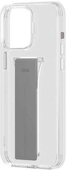 UNIQ dėklas Heldro Mount with Stand Apple iPhone 15 Pro Max 6.7″ skaidrus/lucent clear