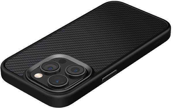 UNIQ dėklas Keva Apple iPhone 15 Pro Max 6.7″ Magclick Charging carbon juodos spalvos