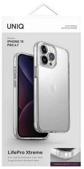 UNIQ dėklas LifePro Xtreme Apple iPhone 15 Pro Max 6.7″ crystal clear