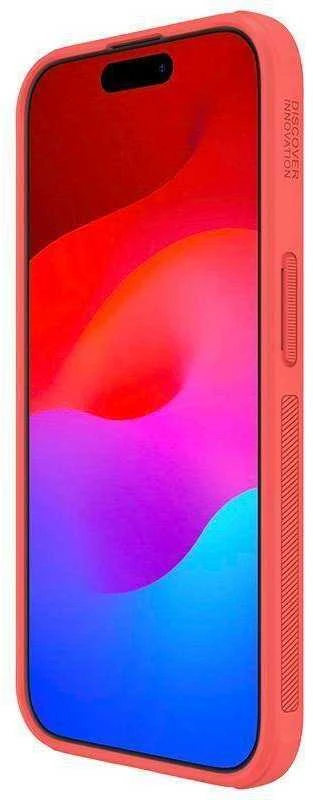 Dėklas Nillkin Super Frosted Shield Pro Apple iPhone 15 Pro raudonas