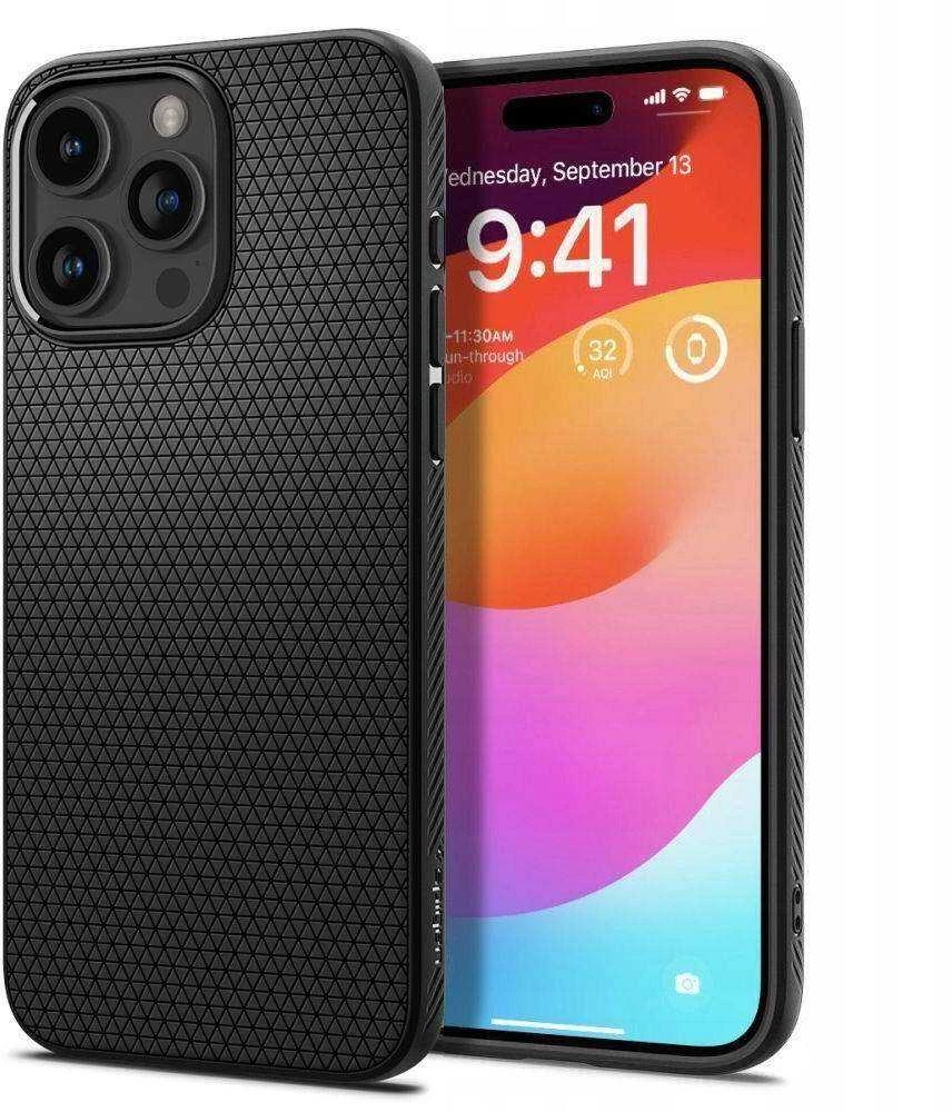 Dėklas SPIGEN LIQUID AIR IPHONE 15 PRO Juodas