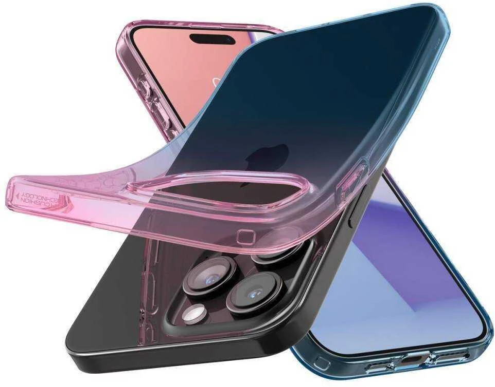 Dėklas SPIGEN LIQUID CRYSTAL IPHONE 15 PRO GRADATION Rožinis