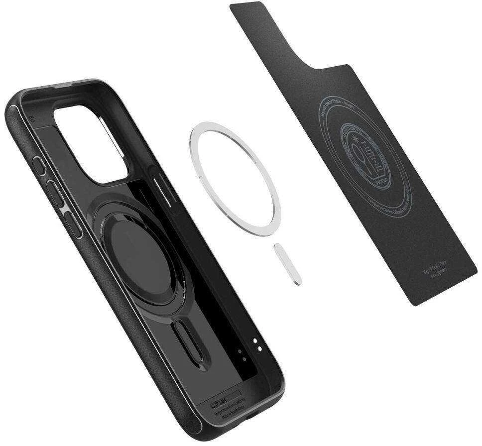Spigen Mag Armor (MagFit) dėklas skirtas Apple iPhone 15 Pro, spalva - Matte Black