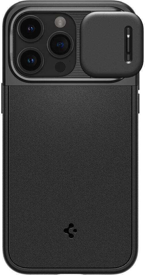 Apple iPhone 15 Pro Spigen Optik Armor MagSafe dėklas telefonui juodos spalvos