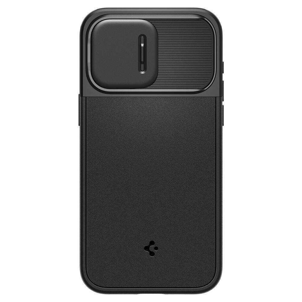Apple iPhone 15 Pro Spigen Optik Armor MagSafe dėklas telefonui juodos spalvos