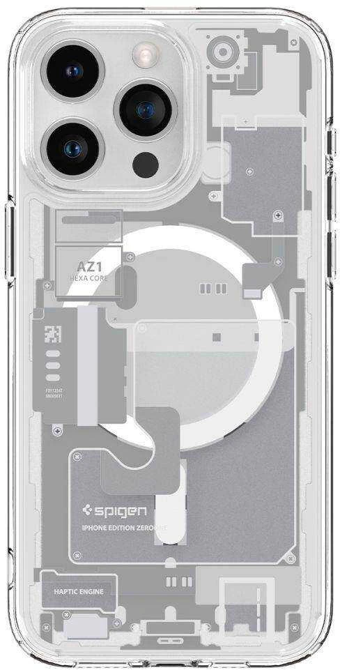 Spigen Ultra Hybrid Zero One (MagFit) dėklas skirtas Apple iPhone 15 Pro, spalva - Zero One White