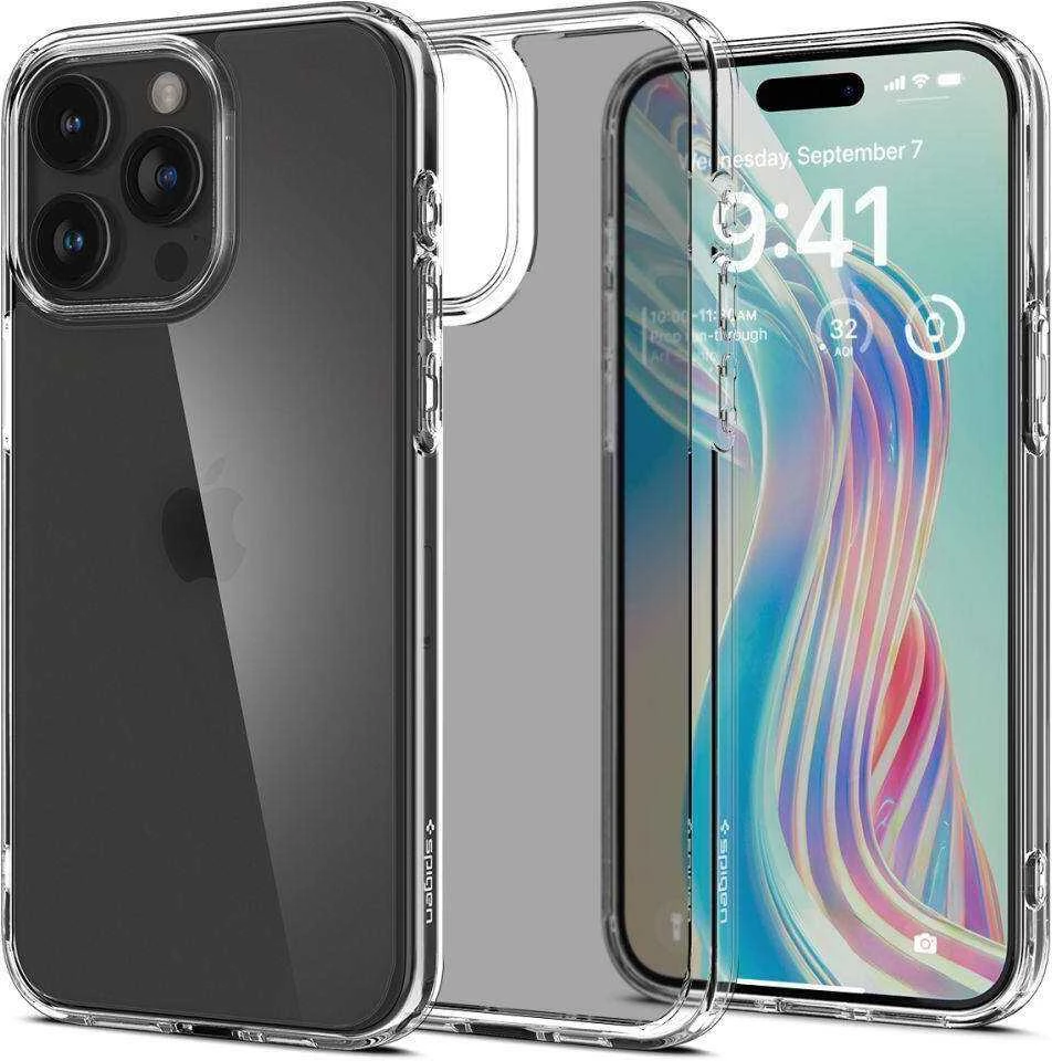 Spigen Ultra Hybrid Matte dėklas skirtas Apple iPhone 15 Pro, spalva - Frost Clear