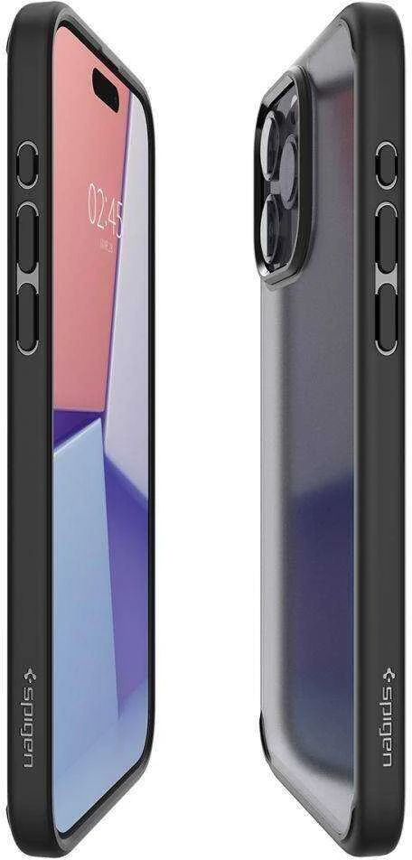 Spigen Ultra Hybrid Matte dėklas skirtas Apple iPhone 15 Pro, spalva - Frost Black