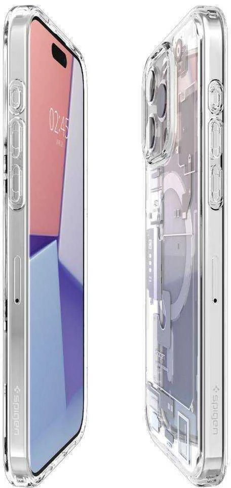 Spigen Ultra Hybrid Zero One (MagFit) dėklas skirtas Apple iPhone 15 Pro, spalva - Zero One White