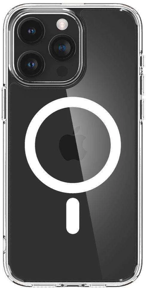 Spigen Ultra Hybrid (MagFit) dėklas skirtas Apple iPhone 15 Pro, Baltos spalvos