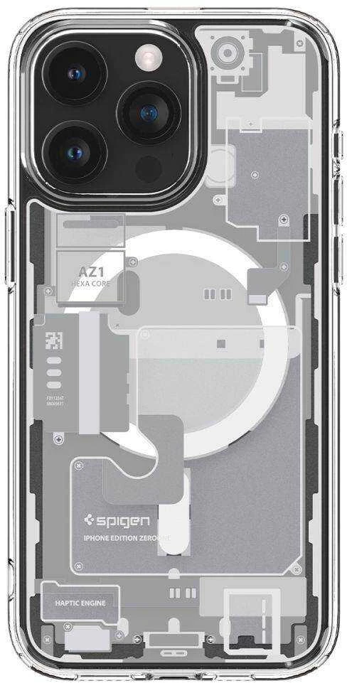 Spigen Ultra Hybrid Zero One (MagFit) dėklas skirtas Apple iPhone 15 Pro, spalva - Zero One White