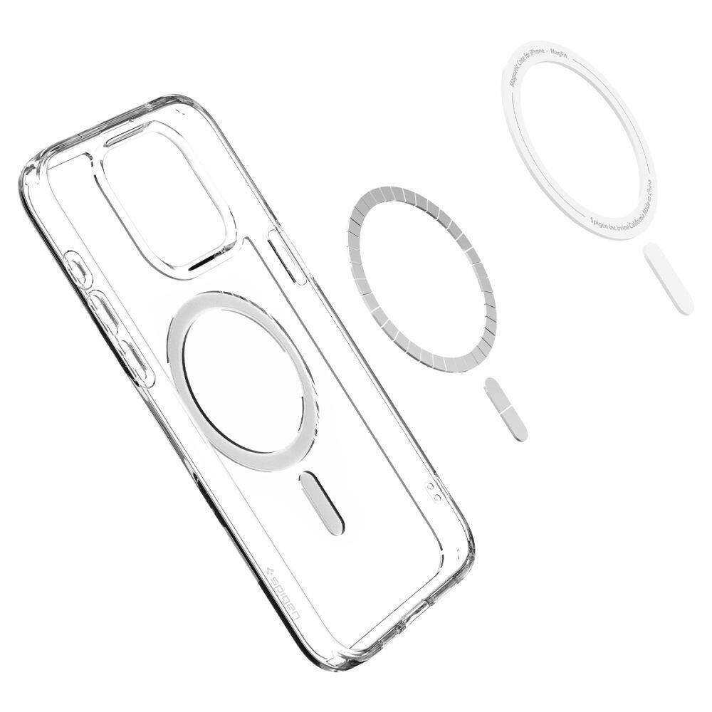 Spigen Ultra Hybrid (MagFit) dėklas skirtas Apple iPhone 15 Pro, Grafito spalvos