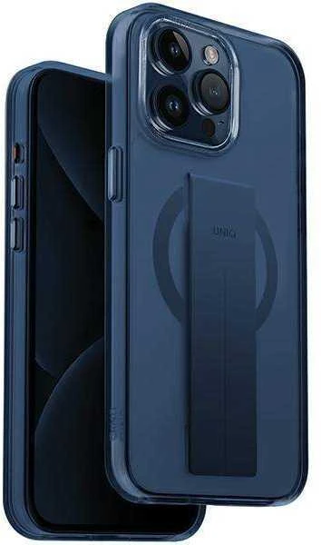 UNIQ Heldro Mag Apple iPhone 15 Pro 6.1″ Magclick Charging dėklas mėlynas ultramarine deep mėlynas