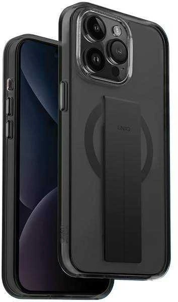 UNIQ Heldro Mag Apple iPhone 15 Pro 6.1″ Magclick Charging Dėklas juodos spalvos/Vapour Smoke