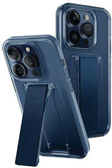 UNIQ Heldro Mount dėklas with Stand Apple iPhone 15 Pro 6.1″ mėlynas ultamarine deep mėlynas