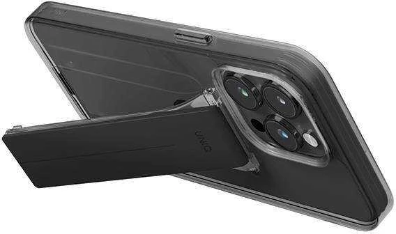 UNIQ Heldro Mount dėklas su stovu Apple iPhone 15 Pro 6.1" dūmų, dūmų