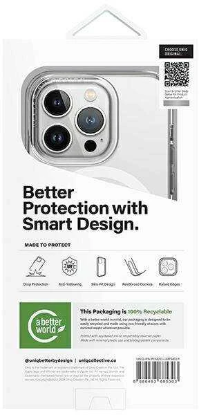 UNIQ dėklas LifePro Xtreme Apple iPhone 15 Pro 6.1 Magclick Charging, matinis, skaidrus