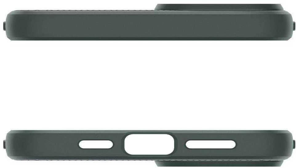 Dėklas Spigen Liquid Air, abyss žalias – Apple iPhone 15