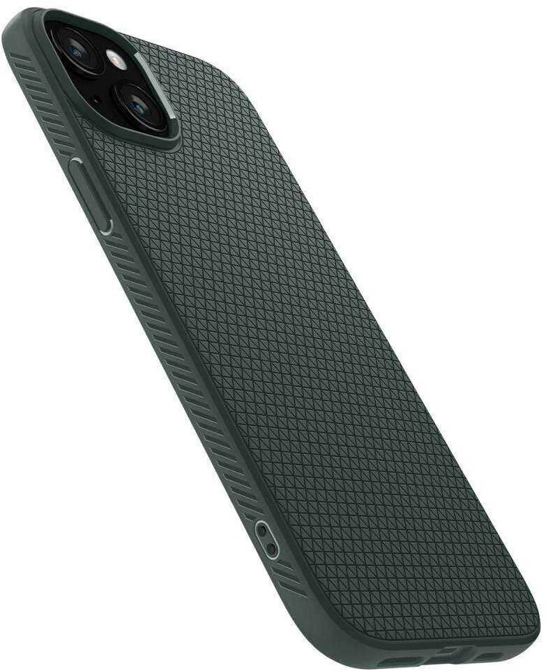 Dėklas Spigen Liquid Air, abyss žalias – Apple iPhone 15