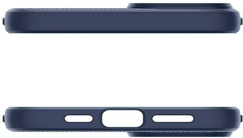 Dėklas Spigen Liquid Air, navy mėlynas – Apple iPhone 15