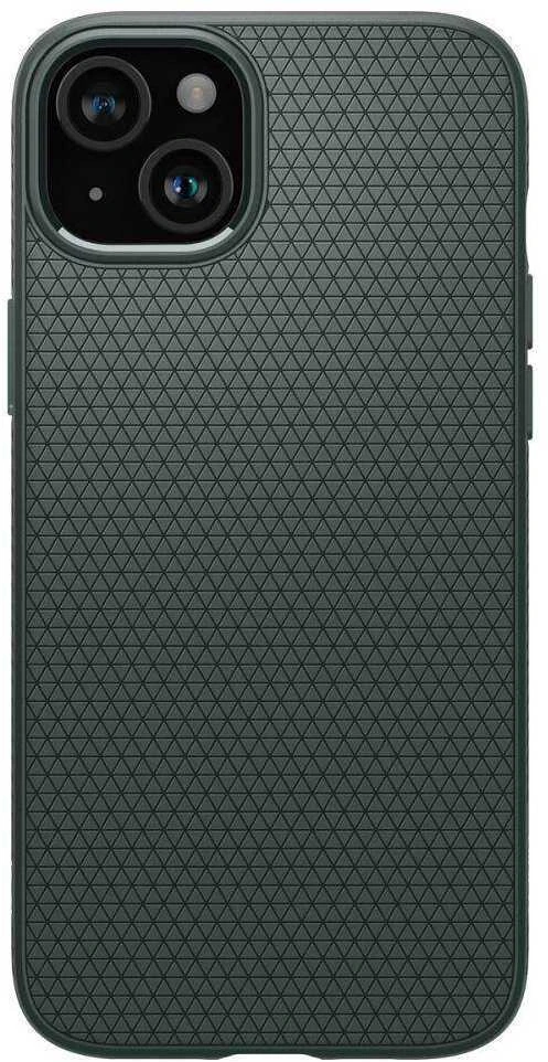 Dėklas Spigen Liquid Air, abyss žalias – Apple iPhone 15