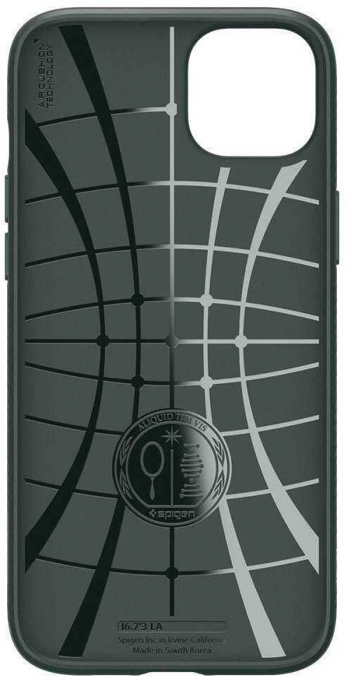 Dėklas Spigen Liquid Air, abyss žalias – Apple iPhone 15