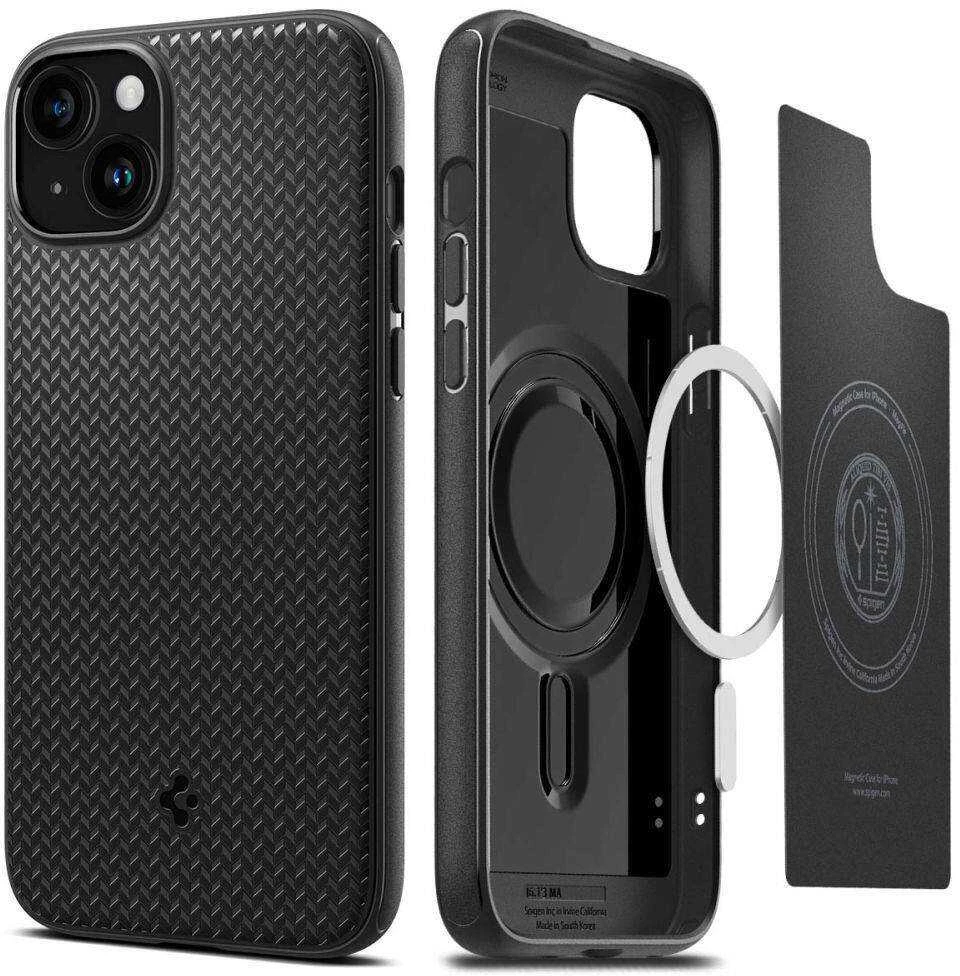 Spigen Mag Armor (MagFit) dėklas skirtas Apple iPhone 15 , spalva - Matte Black