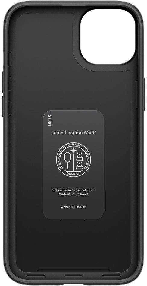 Spigen Thin Fit dėklas skirtas Apple iPhone 15,  spalva - Juoda