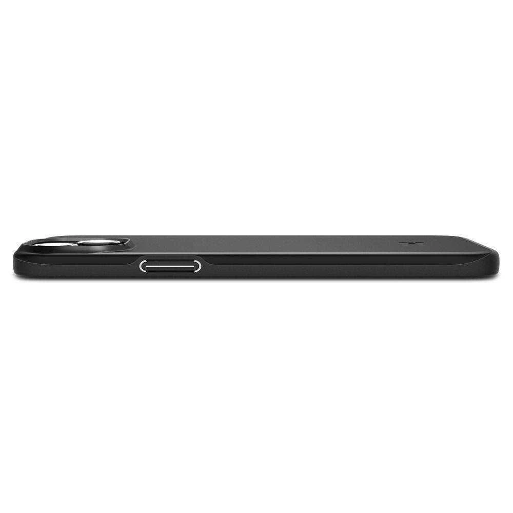 Spigen Thin Fit dėklas skirtas Apple iPhone 15,  spalva - Juoda