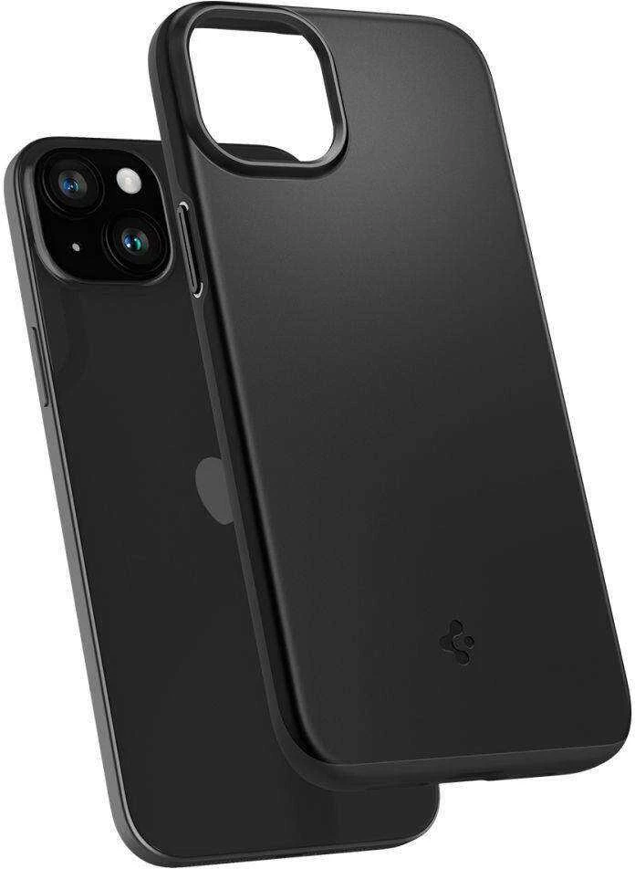 Spigen Thin Fit dėklas skirtas Apple iPhone 15,  spalva - Juoda