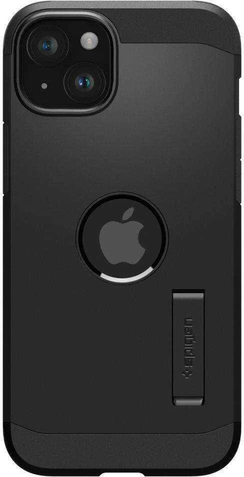 Apple iPhone 15 Spigen Tough Armor Mag MagSafe telefono dėklas juodos spalvos