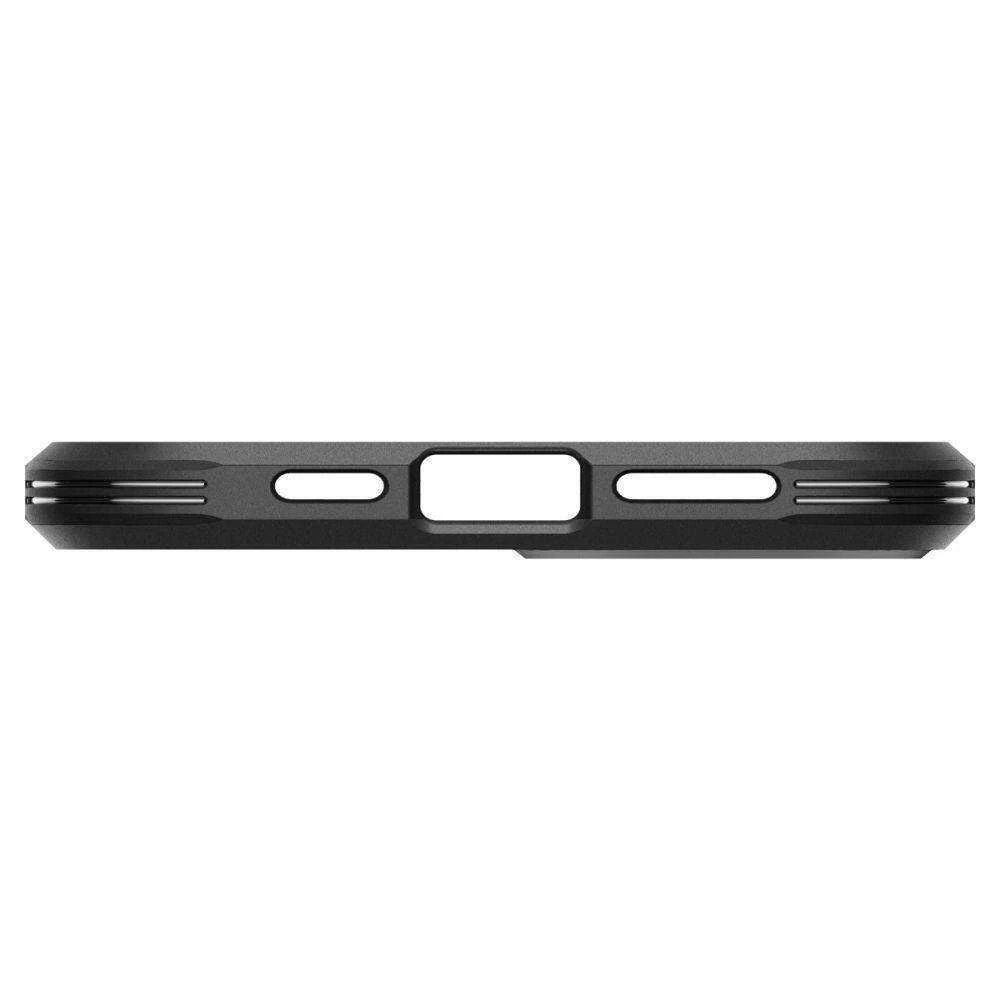 Apple iPhone 15 Spigen Tough Armor Mag MagSafe telefono dėklas juodos spalvos