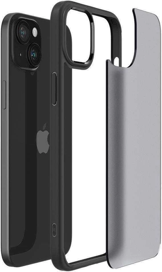 Spigen Ultra Hybrid Matte dėklas skirtas Apple iPhone 15, spalva - Frost Black
