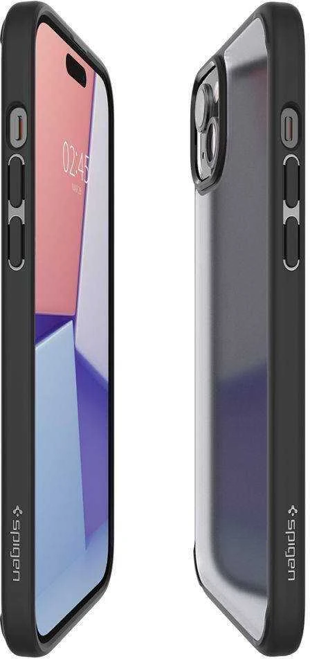 Spigen Ultra Hybrid Matte dėklas skirtas Apple iPhone 15, spalva - Frost Black