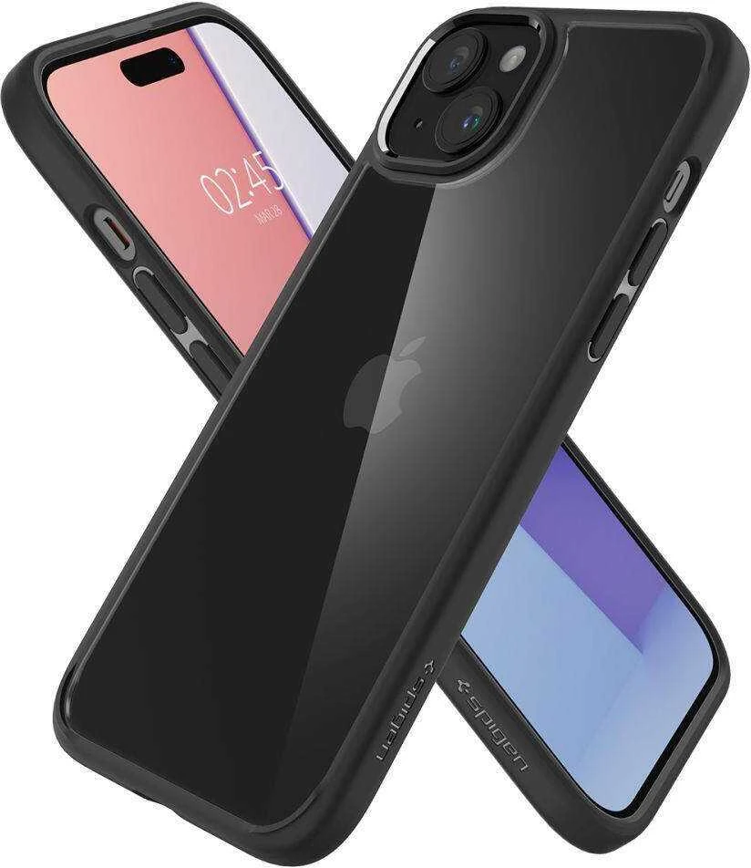 Spigen Ultra Hybrid dėklas skirtas Apple iPhone 15, spalva - Matte Black