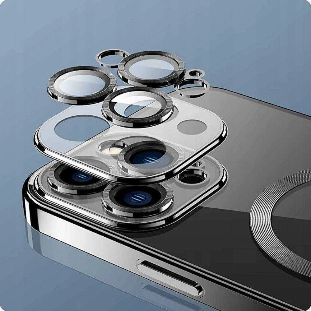 Apple iPhone 15 Tech-Protect MagShine light telefono dėklas mėlynos spalvos