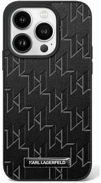 Karl Lagerfeld KLHMP16MPKHPORPK Apple iPhone16 Plus 6.7″ juodos spalvos kietas dėklas Hot Stamp Magsafe