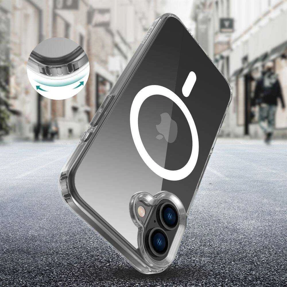Apple iPhone 16 Plus Tech-Protect FlexAir Hybrid MagSafe Clear dėklas telefonui skaidrus