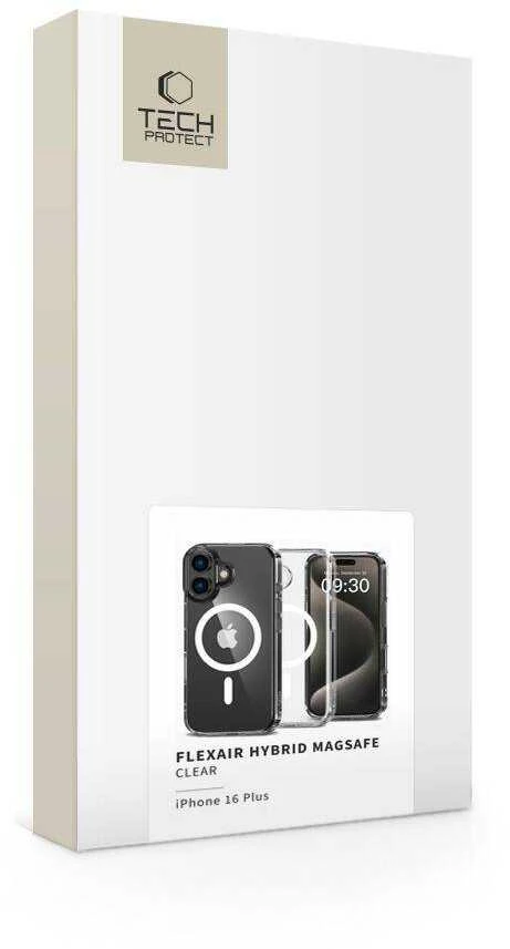 Apple iPhone 16 Plus Tech-Protect FlexAir Hybrid MagSafe Clear dėklas telefonui skaidrus