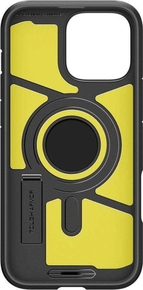 Apple iPhone 16 Pro Max Spigen Tough Armor „T” Mag MagSafe dėklas telefonui juodos spalvos