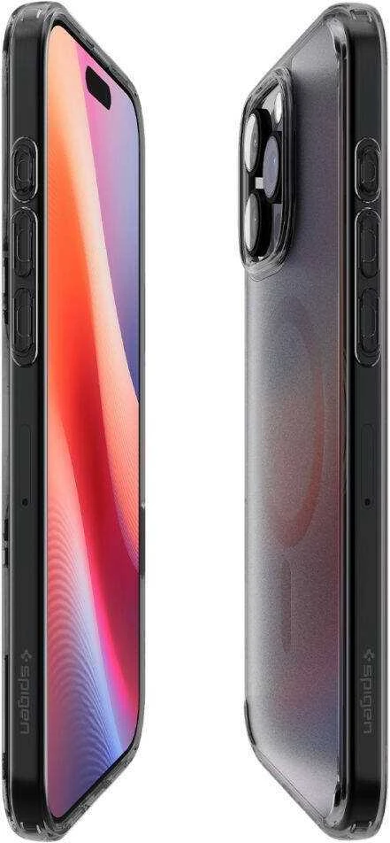 Apple iPhone 16 Pro Max Spigen Ultra Hybrid „T” Mag MagSafe Frost dėklas telefonui juodos spalvos