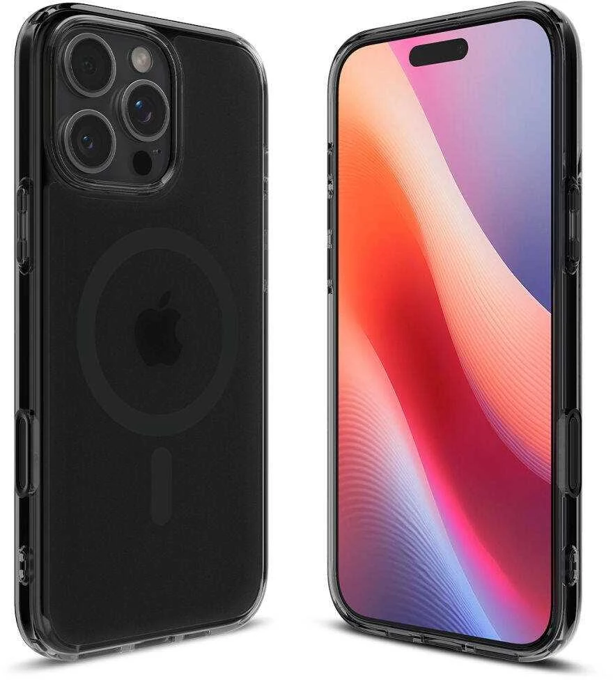 Apple iPhone 16 Pro Max Spigen Ultra Hybrid „T” Mag MagSafe Frost dėklas telefonui juodos spalvos
