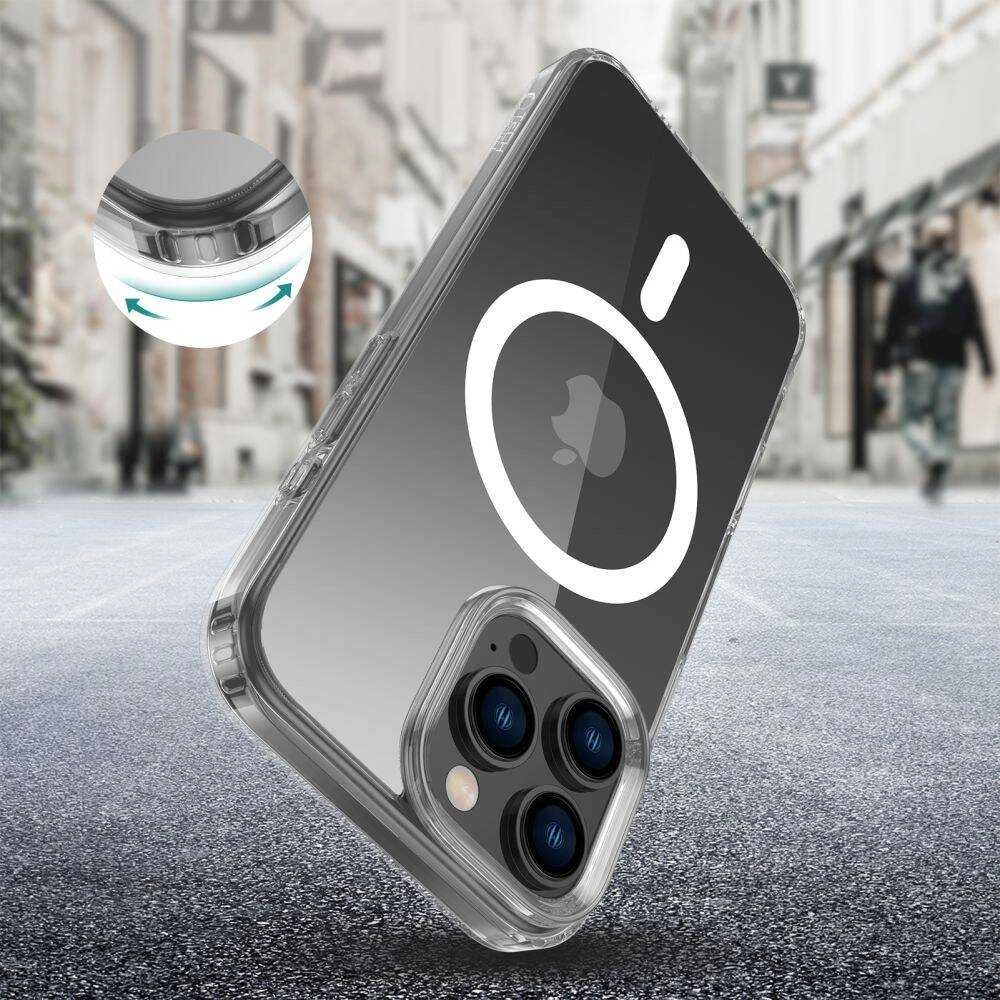 Apple iPhone 16 Pro Max Tech-Protect FlexAir Hybrid MagSafe Clear dėklas telefonui skaidrus